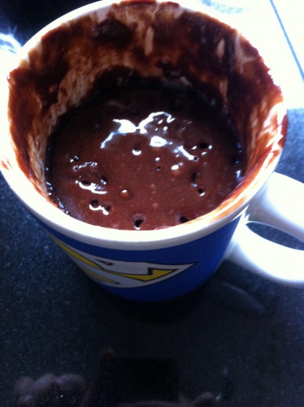 Mug cake fondant au chocolat